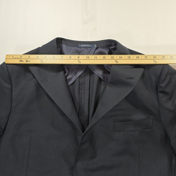 Suitsupply Super 130s Wool Blazer 52L Navy Sport Coat Vitale Barberis Canonico - Picture 9 of 11